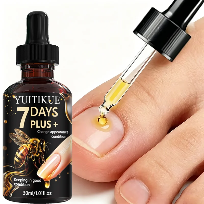 Bee Extract 7 Day Nail Serum Improve Nail Texture Hydrate Rough Split Nails Cuticle Daily Nail Treatment