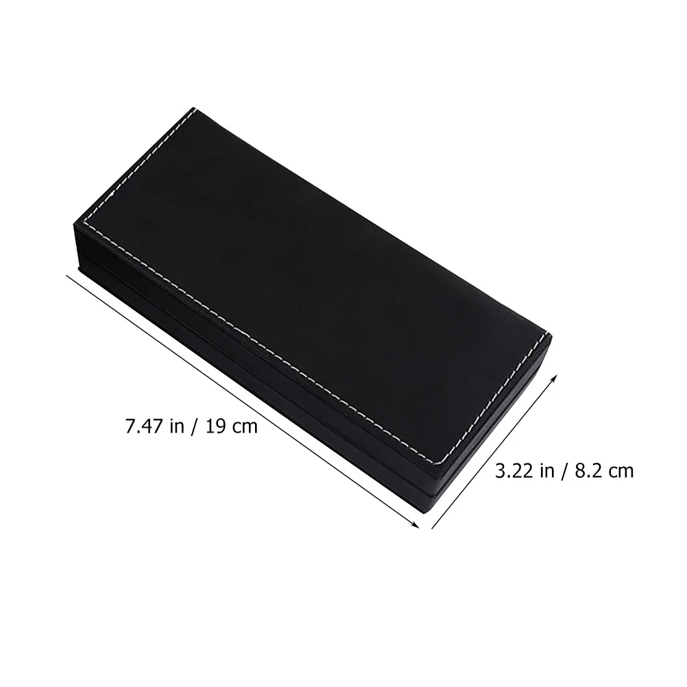 

Pen Box Premium Pu Material Durable Smooth Surface Multi-Function Storage Case For Students Home Compact Pen Case Elegant