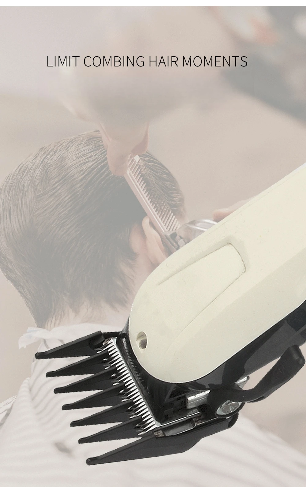 2/3/4Pcs Grenze Kamm Für Wahl Haar Clipper 1,5mm 3mm 4,5mm Professionelle schneiden Guide Kämme Haar Trimmer Positionierung Kamm Y0907 – Detail 7