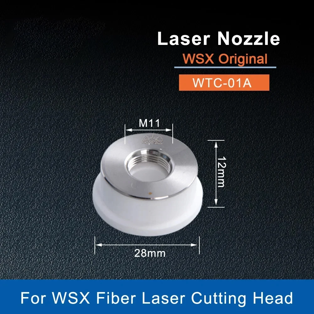 Suporte cerâmico original do bocal do laser de WSX, fibra D28 M11 cerâmica para WSX, WTC-01A