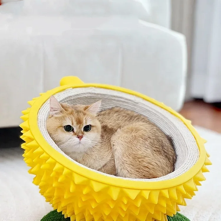 3-in-1 Durian Scratch-resistant Sisal Eco-friendly Soft Rubber Cat Scratch Board Cat Nest Scratch an Itch Itchy Cat Nest