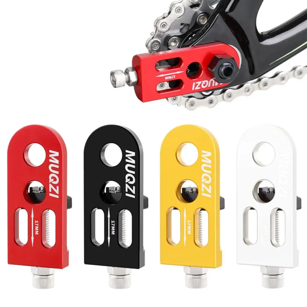 

Aluminium Alloy Single Speed Chain Tensioner 10MM Adjustable Bicycle Chain Adjuster Wear-resistant Double Hole