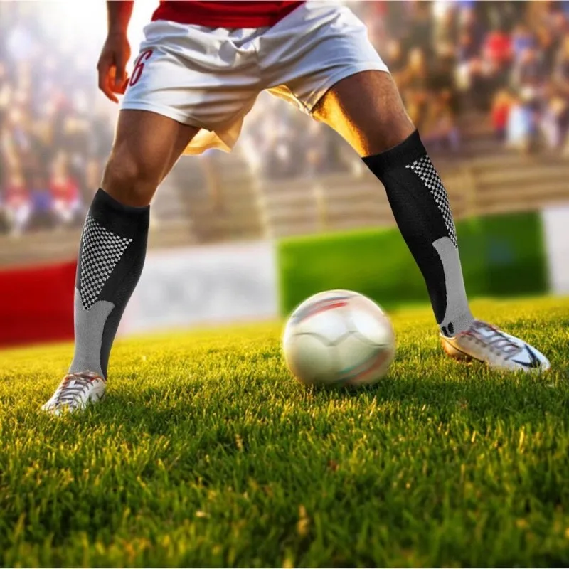 1 PAAR Kompressionssocken Sportsocken Medizinische Pflegestrümpfe Verhindern Krampfadern Socken Schwangerschaft Stillen Sportlich Fußball SOX – Detail 13