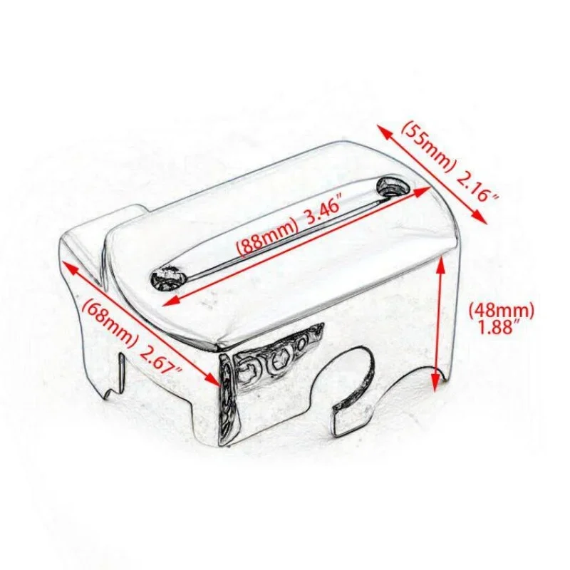 Tapa de bomba superior de freno de aluminio para motocicletas de estilo vintage de 400-1100 cc