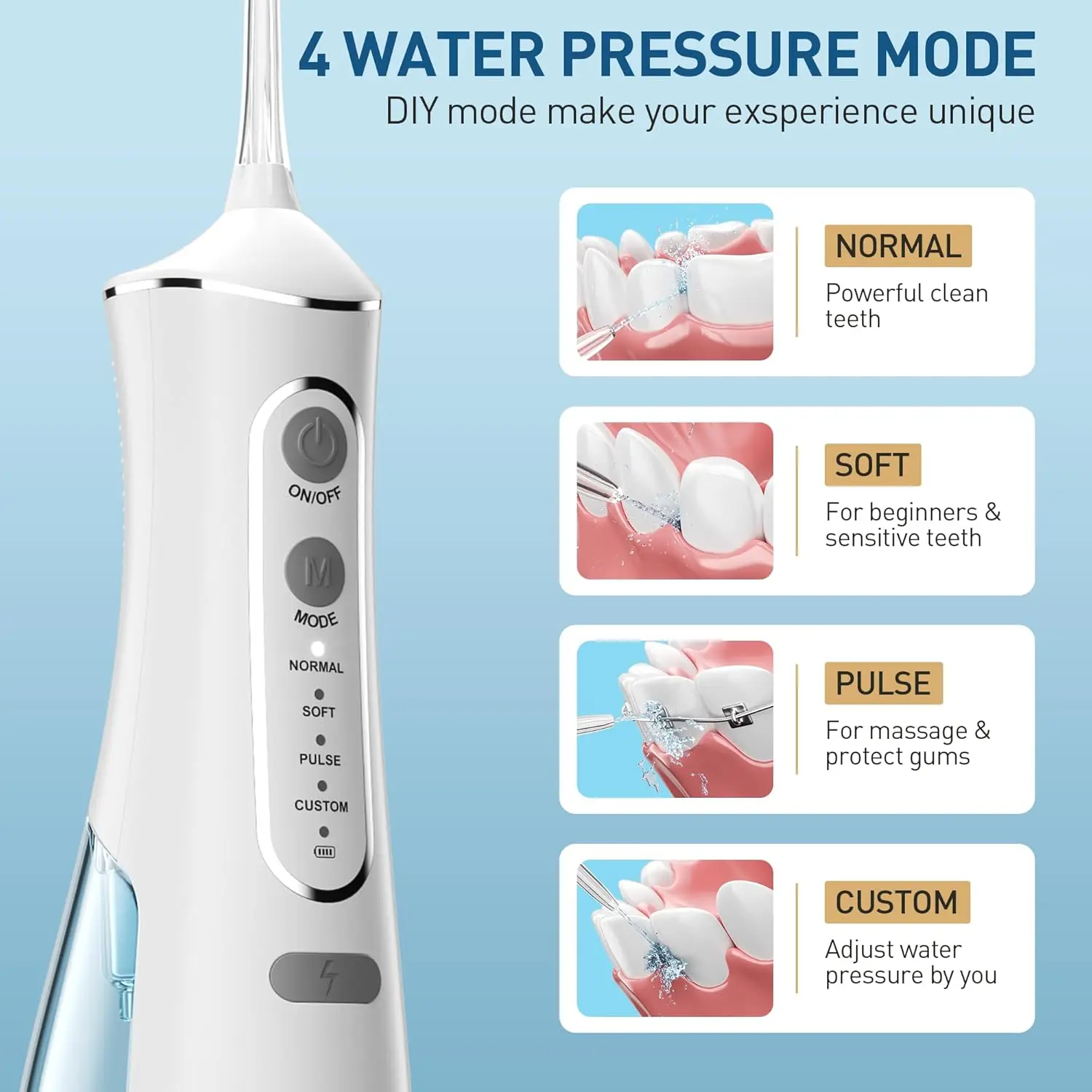 Hilo dental de agua para gatos y perros - 5 puntas, portátil - imagen 5