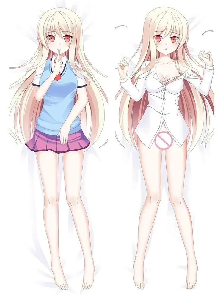 Anime Japonês Dakimakura Fronhas, A Menina de Estimação de Sakurasou Shiina Mashiro Abraçando Capa de Travesseiro Decorativa Corpo