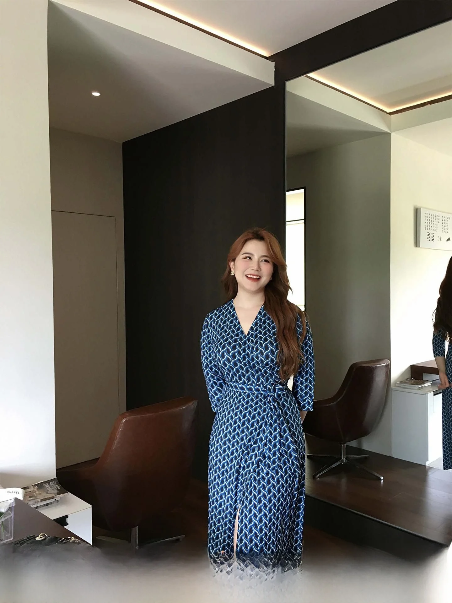 

Летнее платье Ml Jasmine больших размеров с принтом, эластичное, приталенное, длинное, в стиле ретро, для повседневной носки, с высокой талией