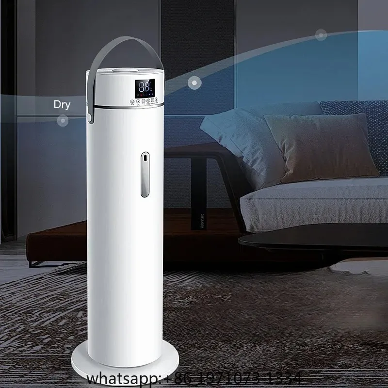 9L Large Capacity Humidifier with Handle, Portable Cool Mist Humidifier for Home, Bedroom, Office Quiet Operation, Easy to Fill
