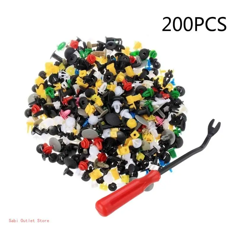 Mixed Nylon and Metal Auto Car Retainer Fastener Rivets Push Clips- Mixed Bumper Clips- Auto 10/20/50pcs