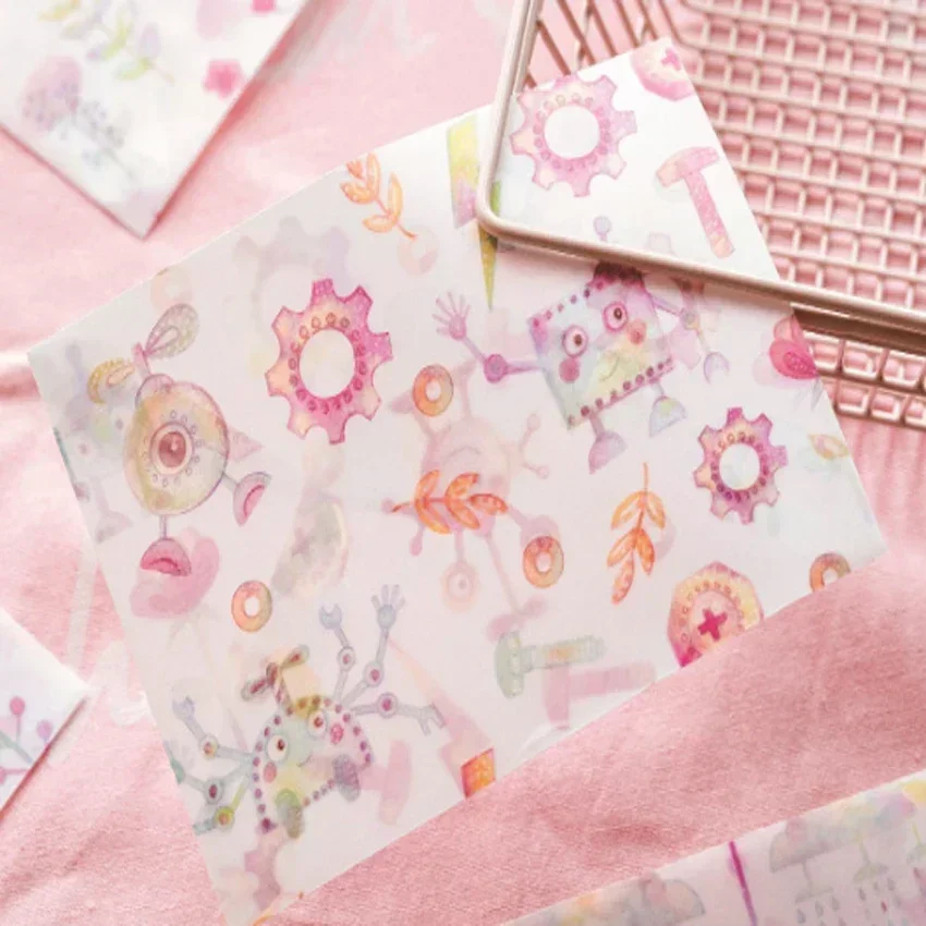 

6pcs/lot 10*15CM Paper Ink Series Handmade Life Su Nian Romantic Sakura Envelope Brocade Sulfuric Acid Paper Envelope