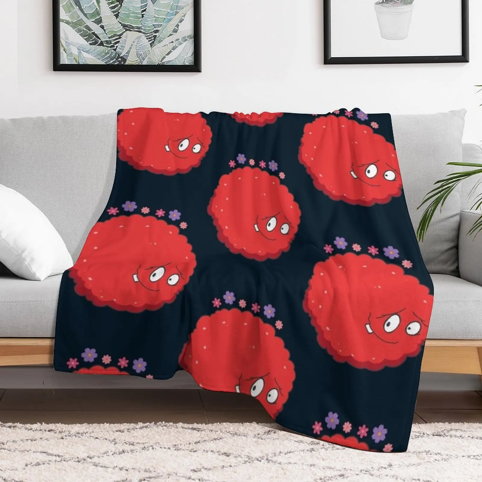 Happy Meatwad - Aqua Teen Hunger Force Throw Blanket Breathable Lightweight Blanket for Adults Kids