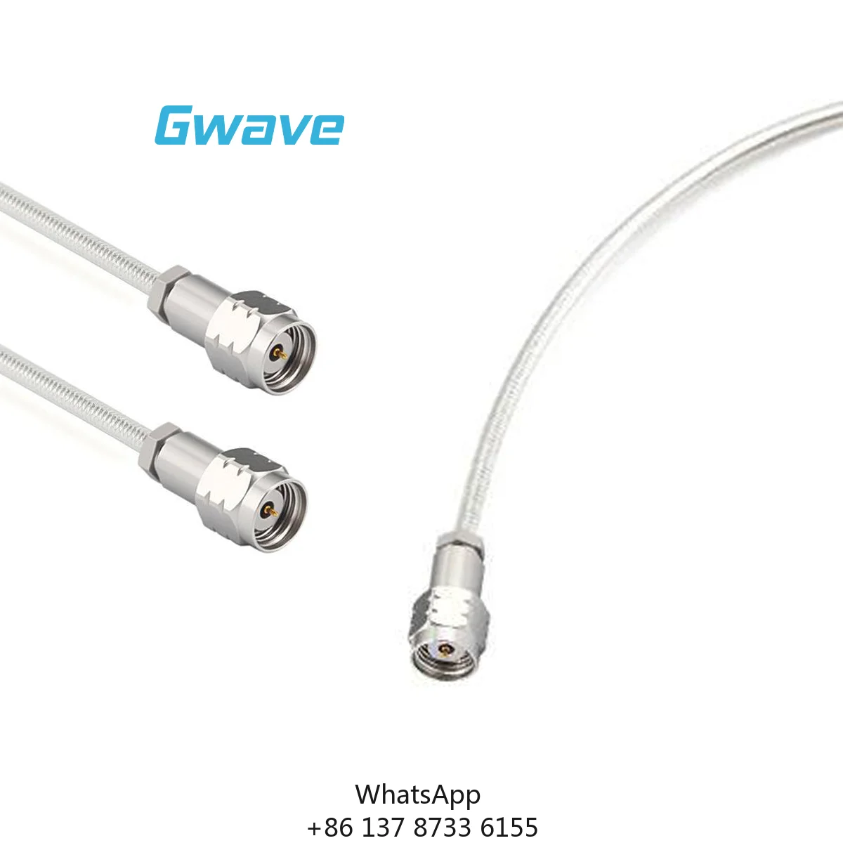 Gwave GA711-185M185M-XXX 1.85mm Male 50 Ohm Semi-Flexible Coax Cable-0.086