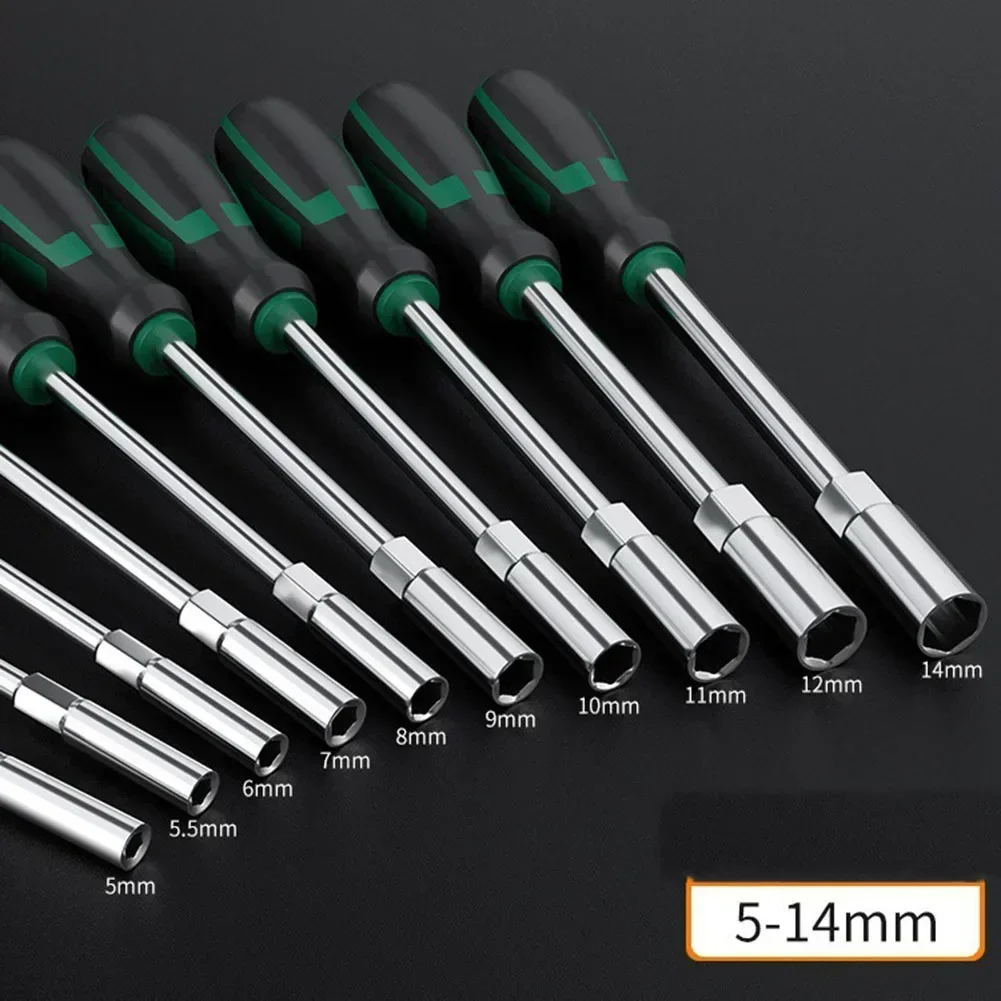 Imagem -02 - Chave de Soquete Chave de Fenda Porca Chave Nutdriver Estender Driver Ferramenta Manual mm 5.5 mm mm mm mm mm 10 mm 11 mm 12 mm 13 mm 14 mm