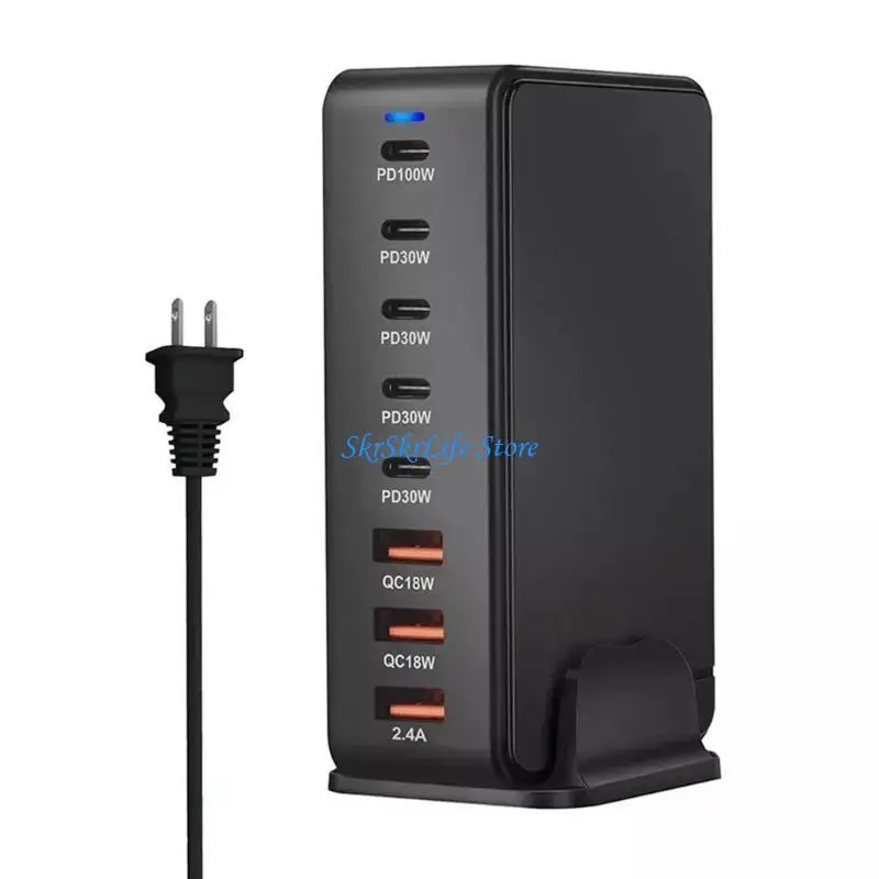 

E65E 268W 8 Port Typec PD USB C Adapters Chargers для телефона QC3.0