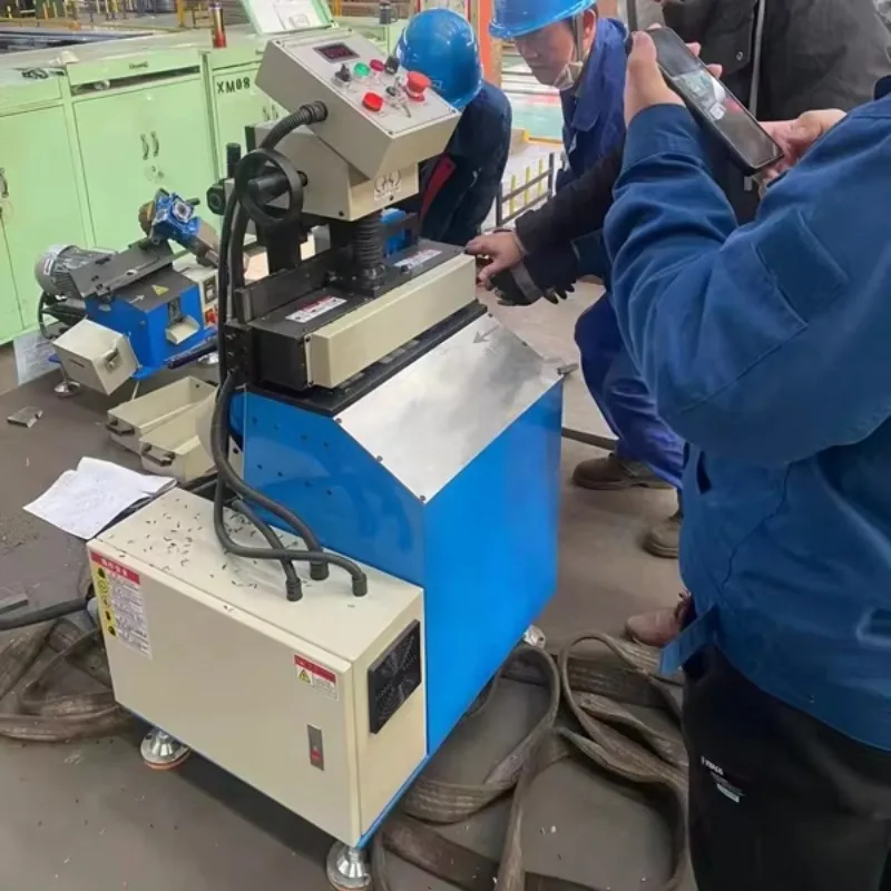 BC-40 Automatic Plate Chamfering Machine Steel Small Plate Edge Milling Beveling Machine