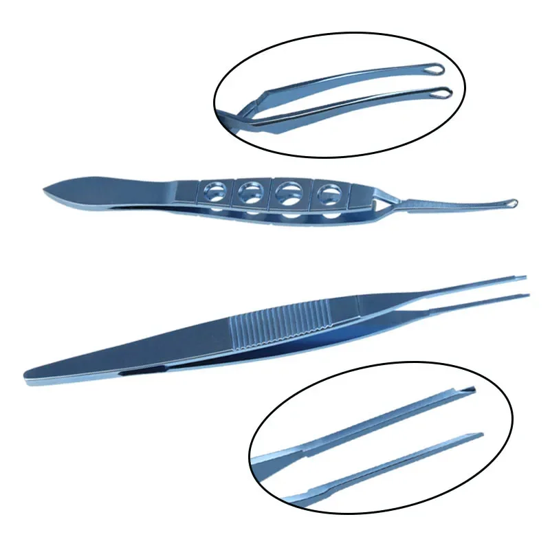 

Titanium Alloy Ophthalmic Lens Forceps IOL Forceps Microscope Tweezers Ophthalmic Instruments 1pcs