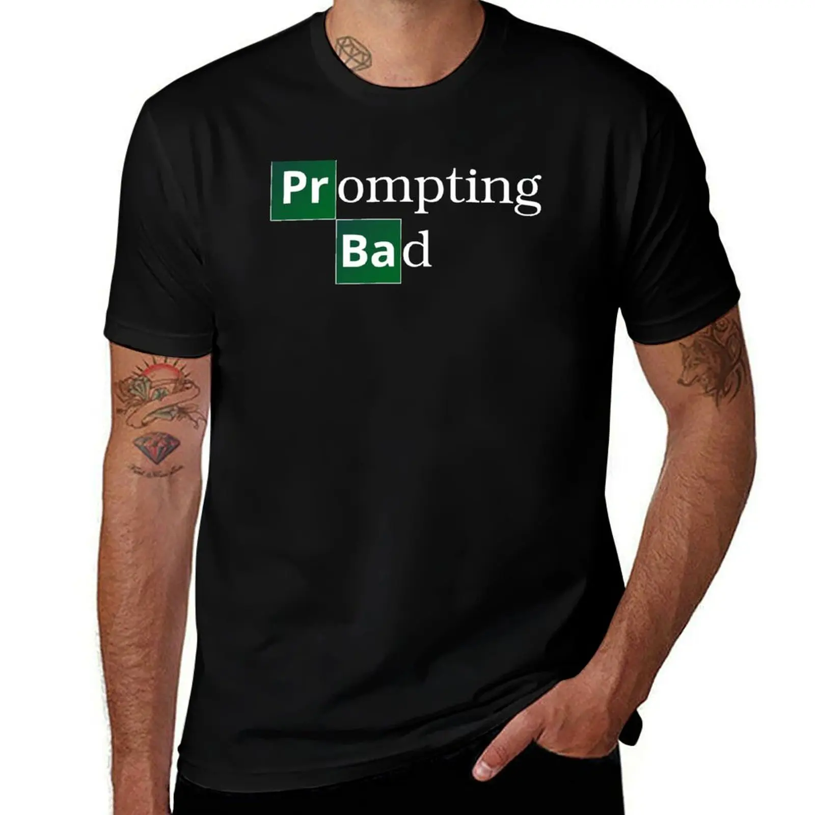 Prompting Bad T-Shirt Casual Holiday Short Sleeve Tee