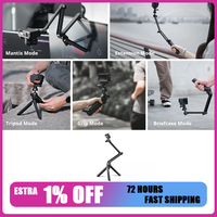 PGYTECH 3 Way Tripod Caplock Mantispod Z Hand Grip For GoPro Hero 12 11/ Insta360/ DJI Osmo Action 4/3 POCKET 3 / Smartphone