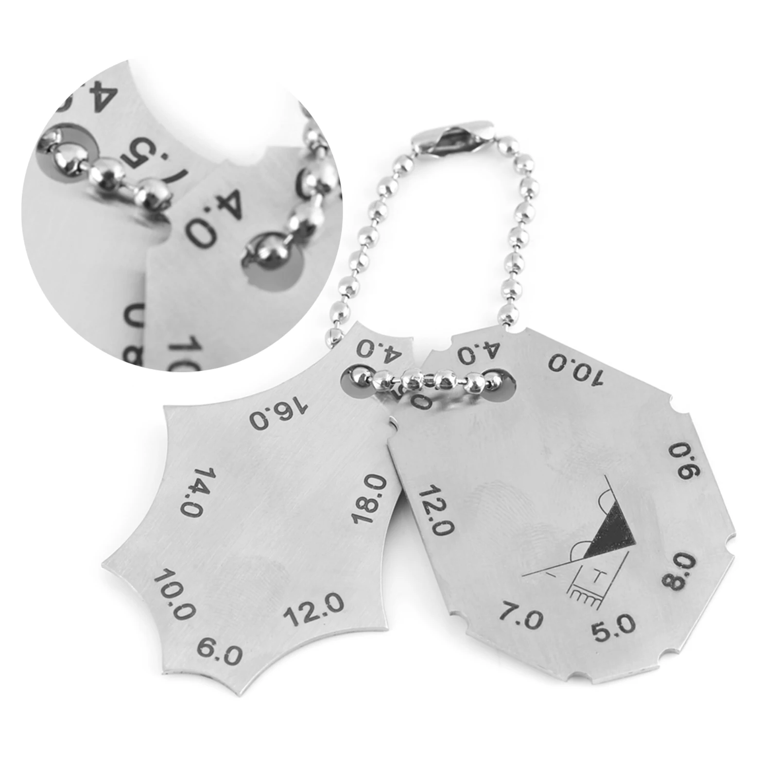 Welding Gauge Two piece Gage Fillet Weld Tee Joint Welding Throat Depth Leg Length Gauge Ruler Two piece Gage Welding Ruler