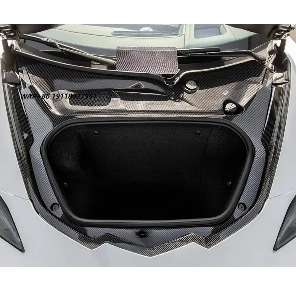 

DRY Carbon Fiber Front Frunk Cover Trim Replacement Exterior Accessories for Corvette C8 Z06 Z51 2020-2024