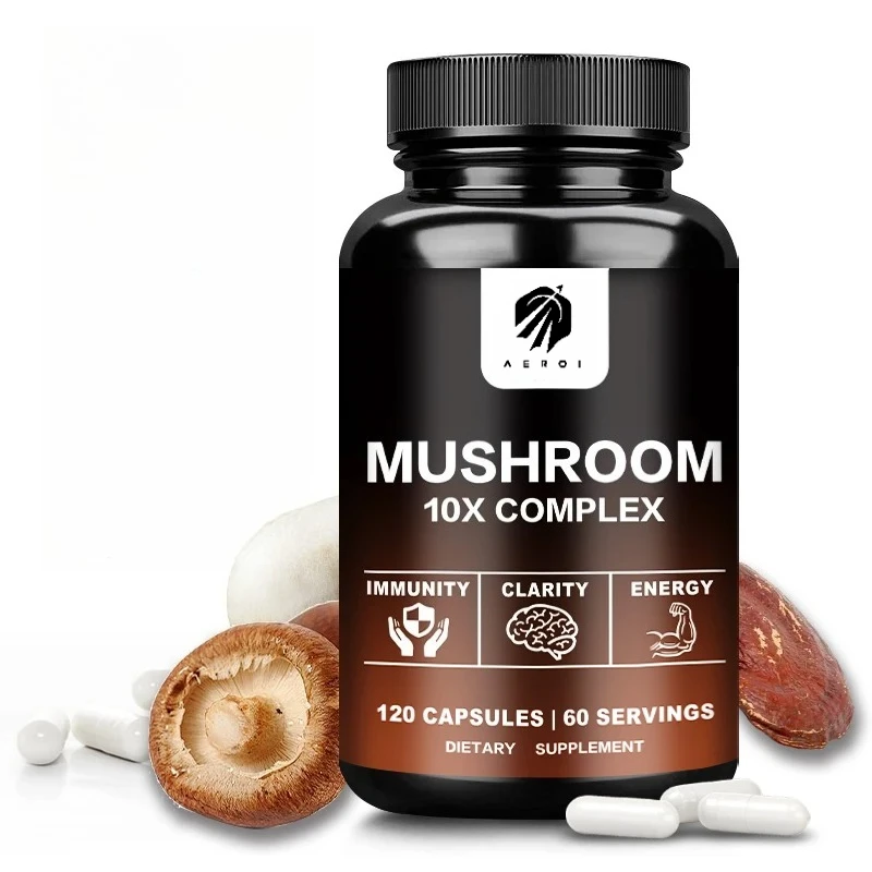 

Mushroom Complex - Helps Improve Focus, Clarity and Memory, Promotes Brain Health