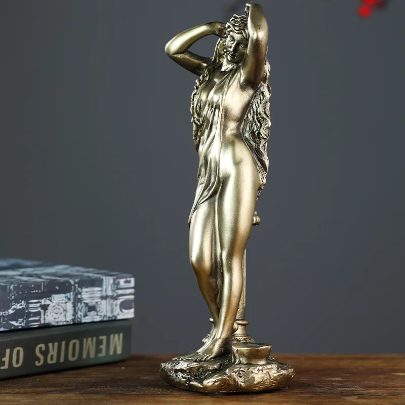 الراتنج فينوس تمثال الأساطير اليونانية تمثال آلهة أفروديت النحت الشمال المنزل الفن زينة غرفة الفن رسم الدعائم
