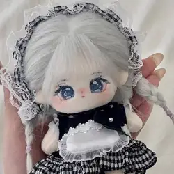 Mini cotton doll girl 10CM small pendant doll maid outfit