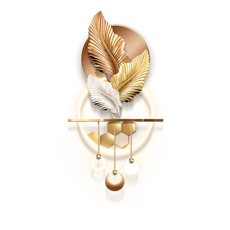 

High-level entrance decorative painting wall lamp, three-dimensional painting corridor aisle end led light