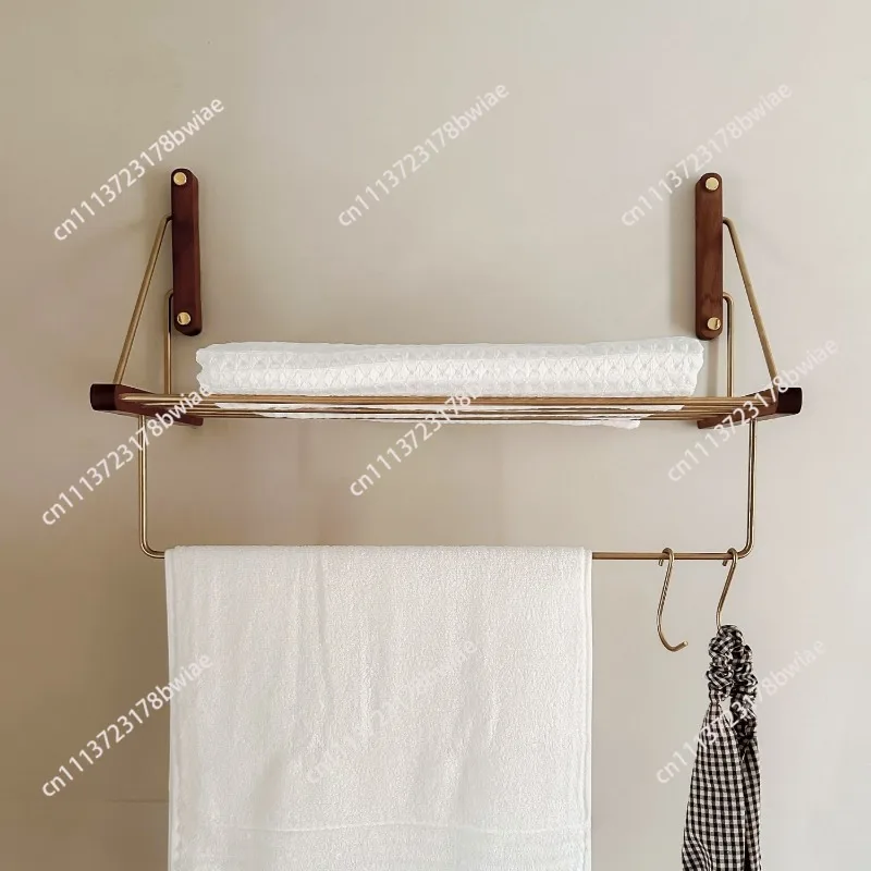 Toilet towel rack non-punching high-end bathroom towel rack integrated wall-mounted toilet wall storage