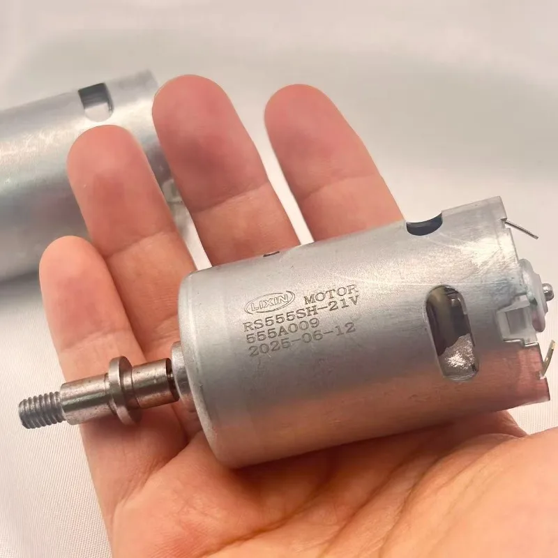 555  High Speed DC 21V Bushing Motor for Lithium Battery Blower, 30000rpm High Performance Replacement Motor