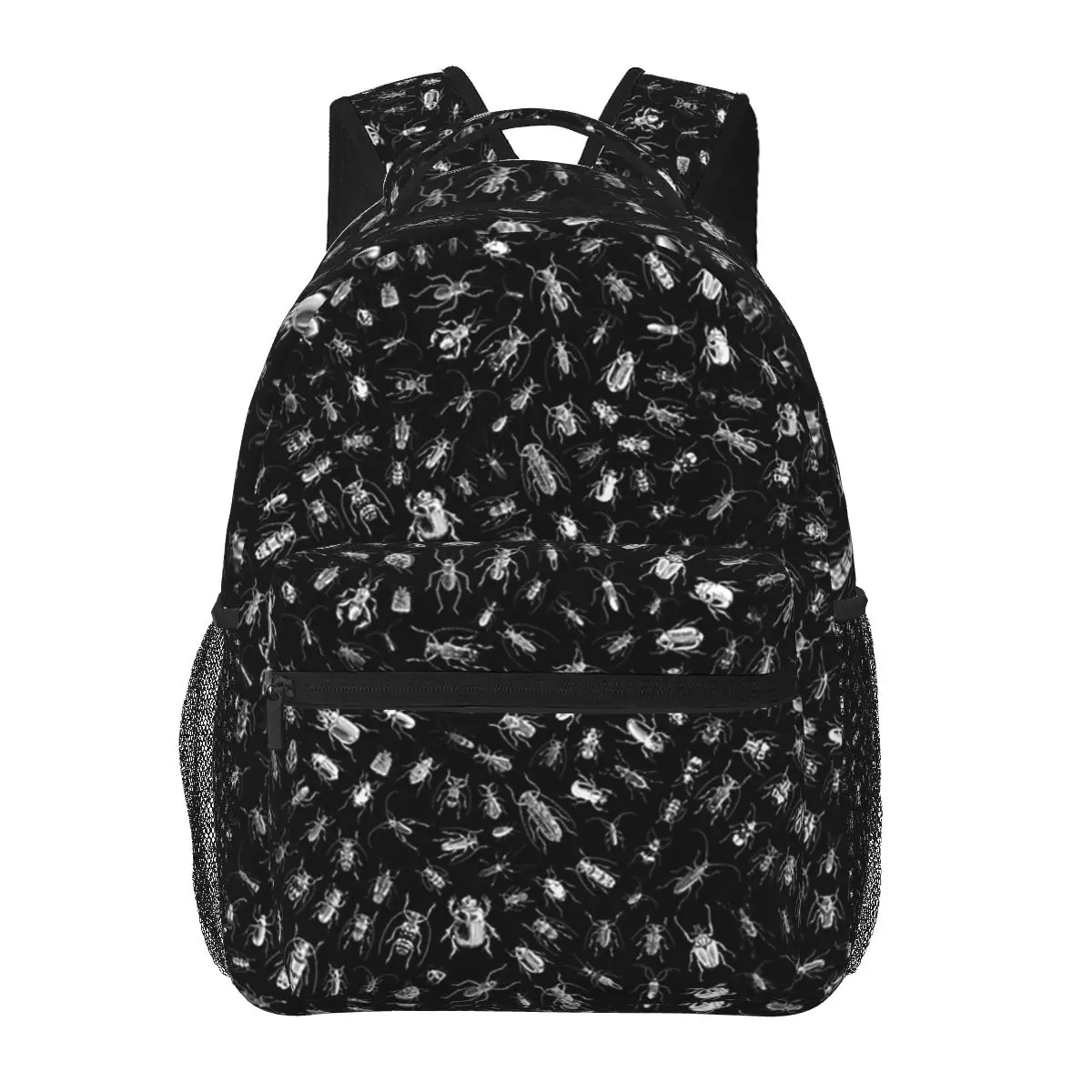 

Beetlemania II B&W INVERT Backpacks Boys Girls Bookbag Children School Bags Cartoon Travel Rucksack Shoulder Bag Large Capacity