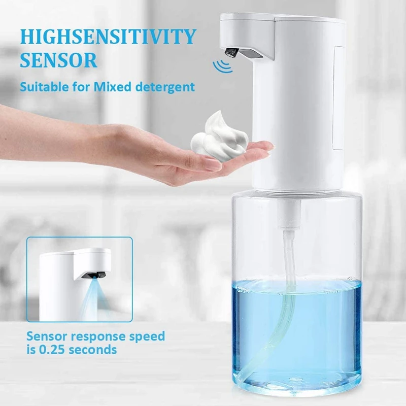 Automatic Soap Dispenser Touchless Sensor Press Soap Dispenser 350Ml Soap Dispenser Suitable For Home Hotel