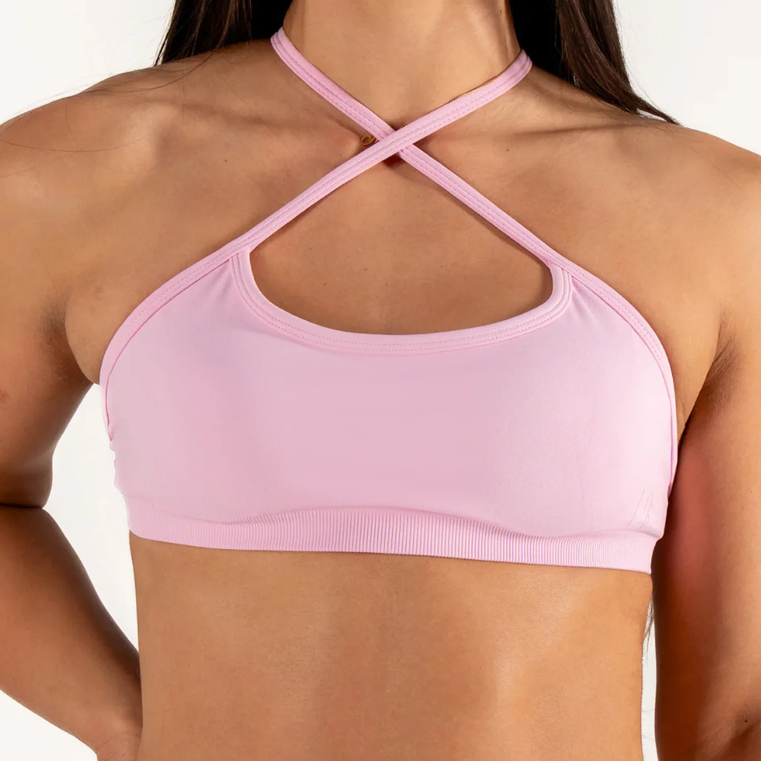 Women's Seamless Yoga Bra, 3-Way Convertible Strap Sports Bra with Removable Pads, Stretchy Luxe Fabric image 6