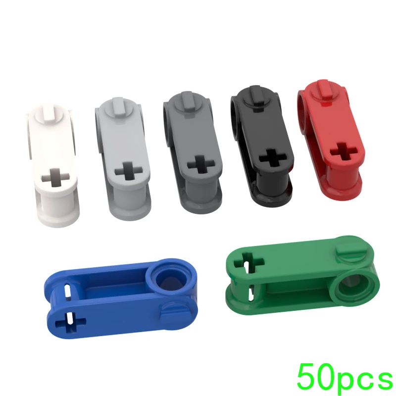 50 pçs de alta tecnologia montar partícula 32068 eixo cruz parafuso conector blocos de construção kit peça substituível brinquedos para crianças presentes