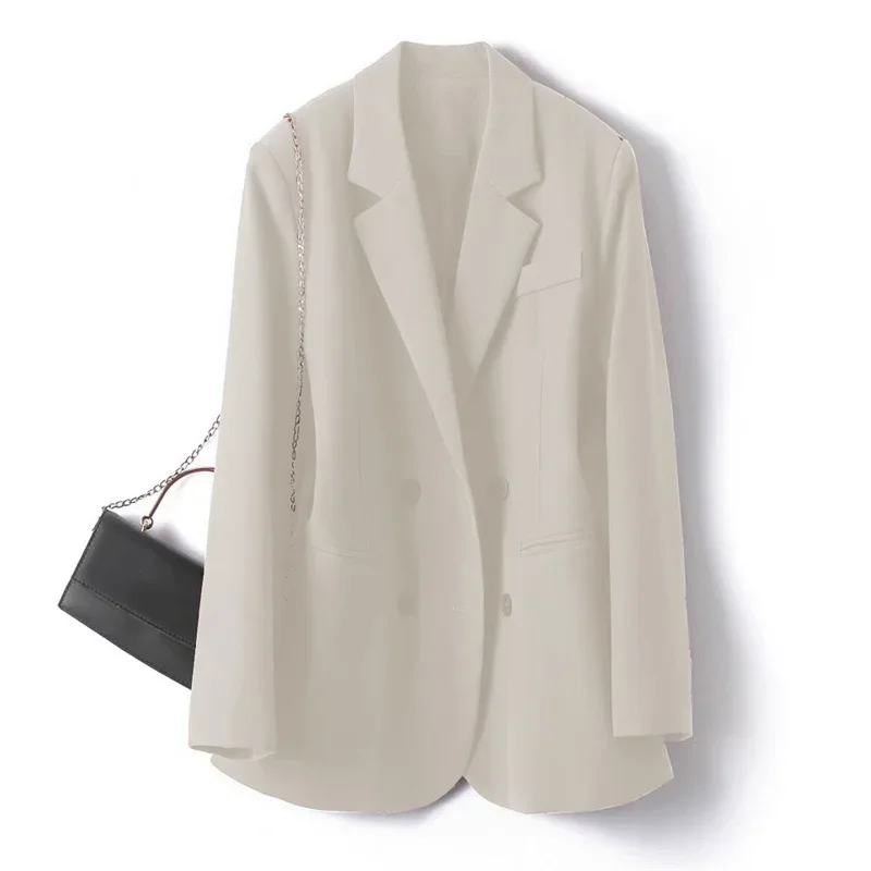 Herbst Damen Blazer Vielseitig Kombinierbar Lässiger Umlegekragen Langarm Anzugjacke für Damen Oberbekleidung Bürodamen Blazer – Detail 7