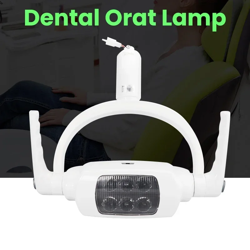 

6 LED Shadowless Dental Oral Operation Lamp - With Induction Sensor Switch for Dental Chair Unit, Teeth Whitening, 22/26mm