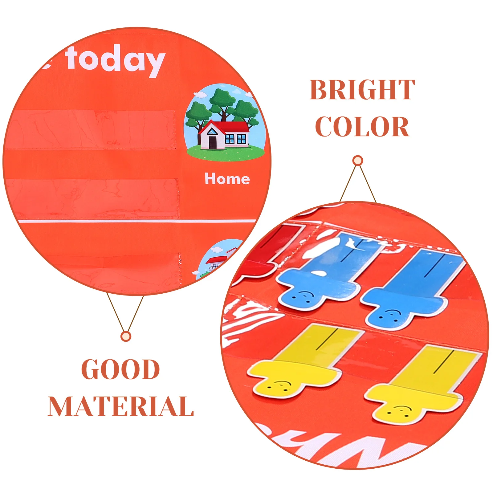 

Classroom Attendance Pocket Chart Portable Lightweight Management Tool For Preschool School Students Sturdy Polyester Fabric