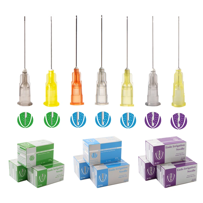 25 Pcs/Box Endo Irrigation needle Dentisit Endodontic Irrigation  Dentristry Rinse Tip Dental Root Canal Rinsing