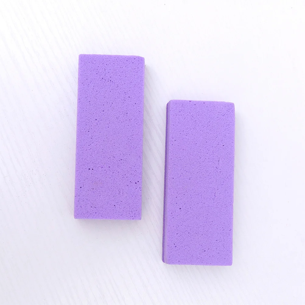 3 قطعة حجر باديكير الخفاف على الوجهين العناية بالقدم الغسيل للبشرة الميتة الكالس مزيل السلس التقشير أداة الأرجواني