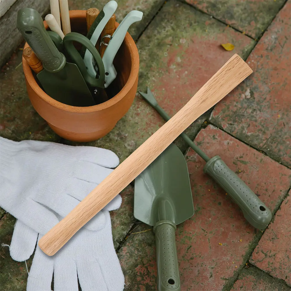 

2Pcs Wooden Hoe Handle Replacement for Garden Work Woodworking Tools Strong Comfortable Grip for Garden Work Hoe Handle