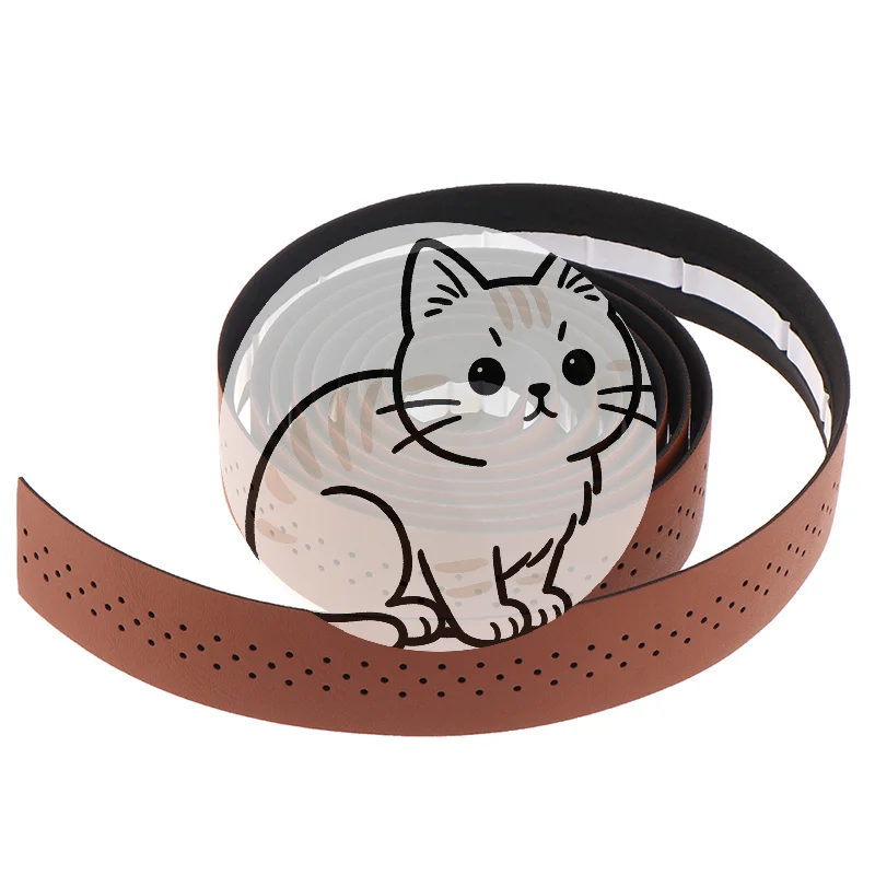 

^[HS] 1Set Bicycle Handlebar Tape Road Bike PU Leather Perforated Belt Breathable Soft