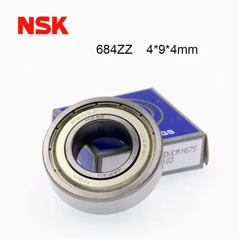 Оригинальный японский подшипник NSK 684ZZ 4*9*4 ABEC-7 Миниатюрные шарикоподшипники 684Z 684 ZZ фанаты хобби Emax двигатель Квадрокоптер