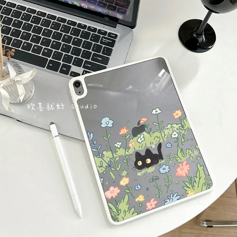 

Hide-And-Seek Tablet Case For iPad Pro 11 12.9 13 A16 M2 M4 M3 M5 Shell 8.3 9.7 10.2 5/6/7/8/9/10/11th Mini Air 3 4 5 6 7 Cover