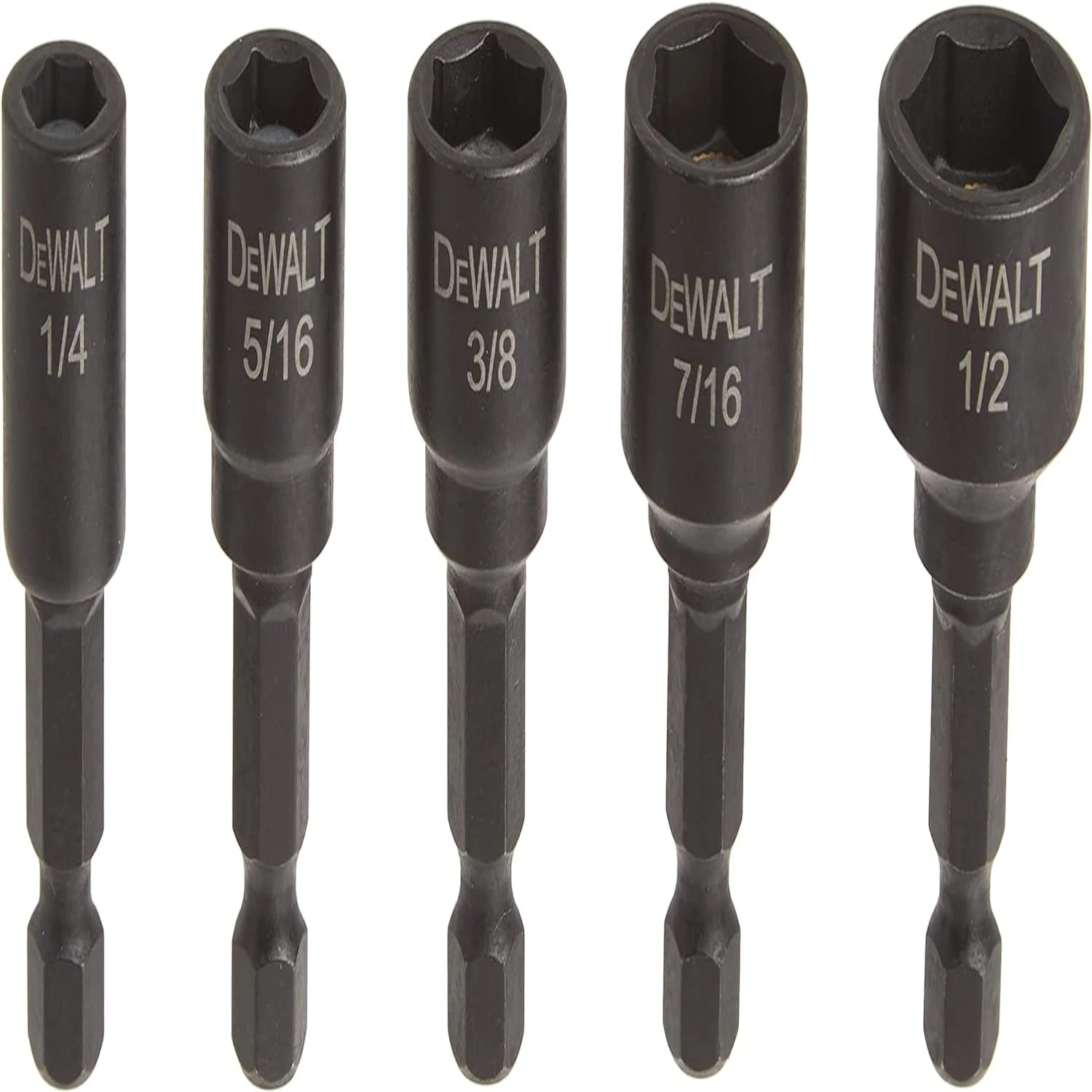 High-Quality Magnetic Impact Ready Efficienct Fastening Operations 5-Piece Nut Driver Set DW2235IR for Quick and Easy Work