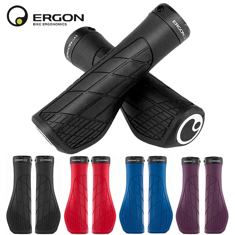 Ergon GA3 L Ergonomische All-Mountain-Bike-Griffe Komfort & Handgelenkstütze für MTB Rutschfeste Mountainbike-Lenkergriffe Zubehör