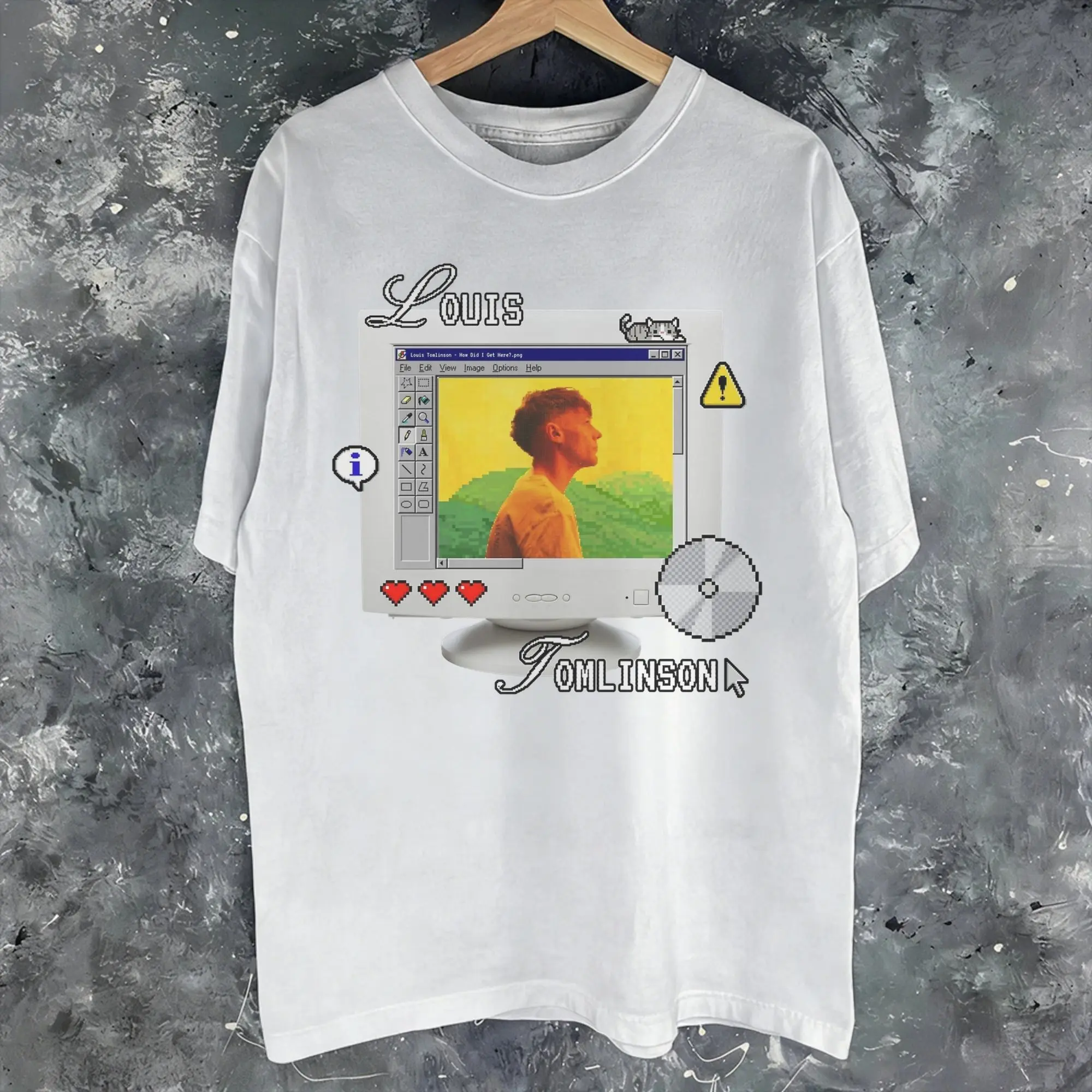 ¿Cómo llegué aquí? Camisetas estampadas de Louis Tomlinson para hombres y mujeres, camisetas de algodón, ropa.