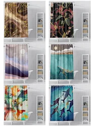 Home shower curtains for bathroom waterproof fabric Modern Nordic style bathroom Curtains shower curtain morandi ins Abstract