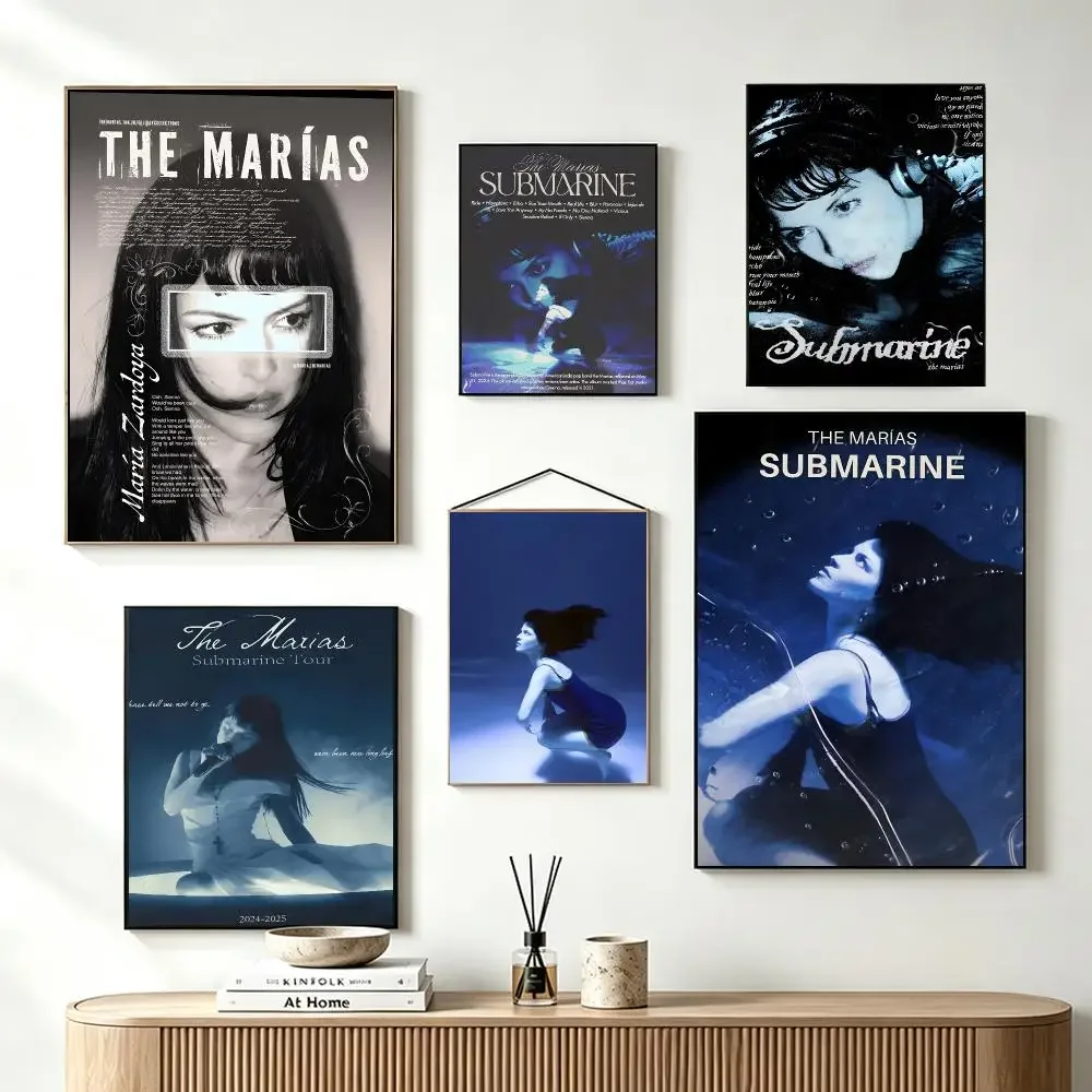 Indie band The Marias Submarine Poster Self-Adhesive Wall Art HD Print For Dorm Teen Room Decor Gift