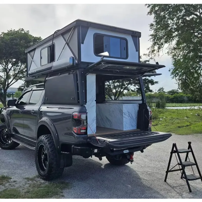 FL Customized Camper Overland Flatbed Pop up Slide in Truck Pickup Camper Truck Bed Tent Camper for Sale Hot Sale