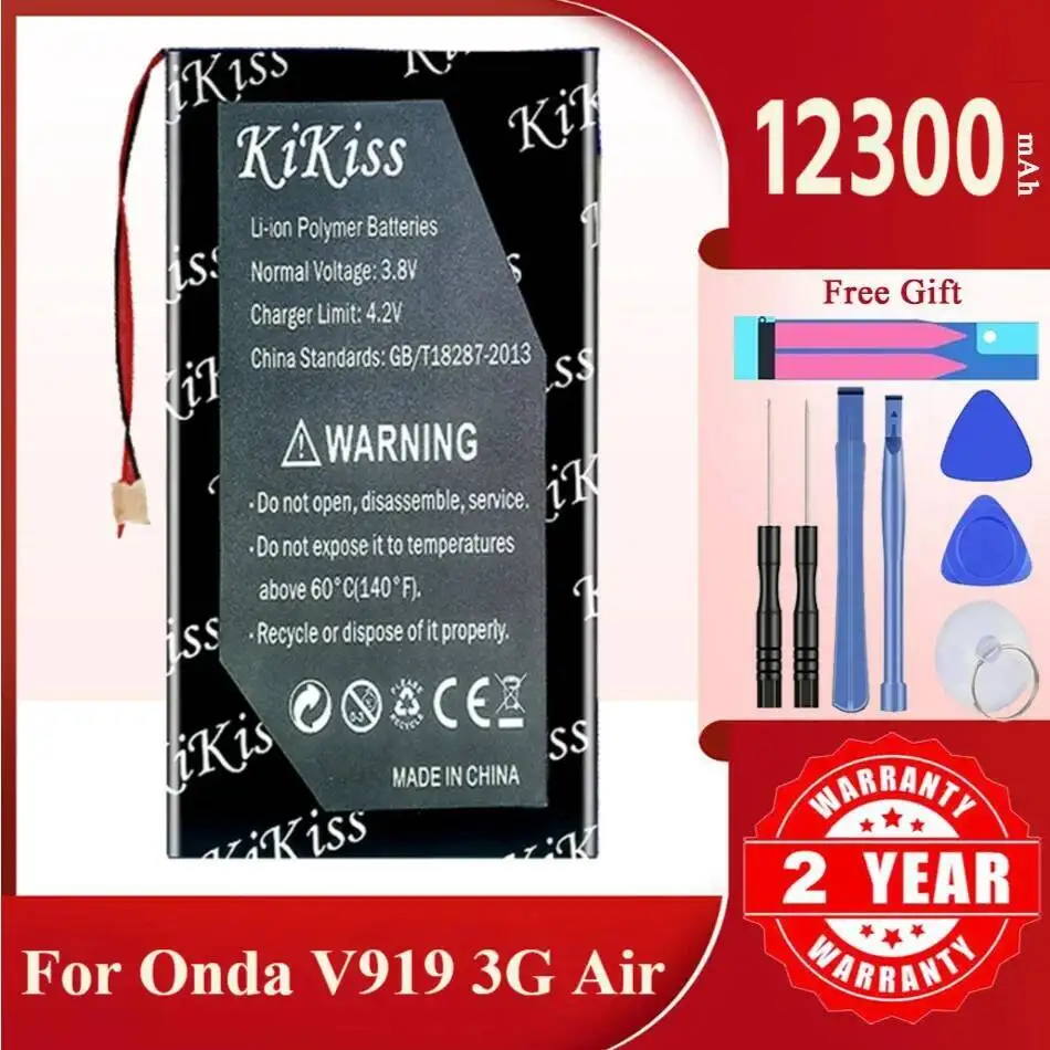 

12300 мАч Kikiss Battery V919 3G Air для Onda (не подходит)
